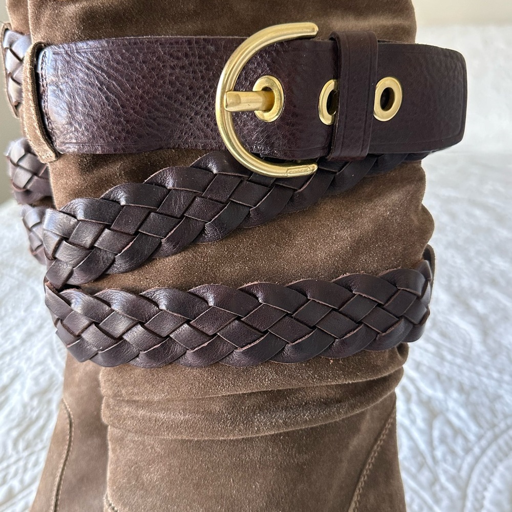 Coach Suede Heeled Boots - Picture 11 of 16